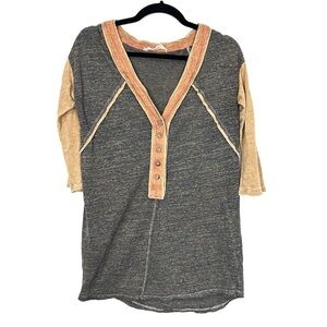 GILDED INTENT by Buckle thermal v neck longsleeve top L22